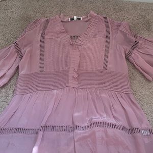 Sea New York Cecile ladder stitch peplum blouse